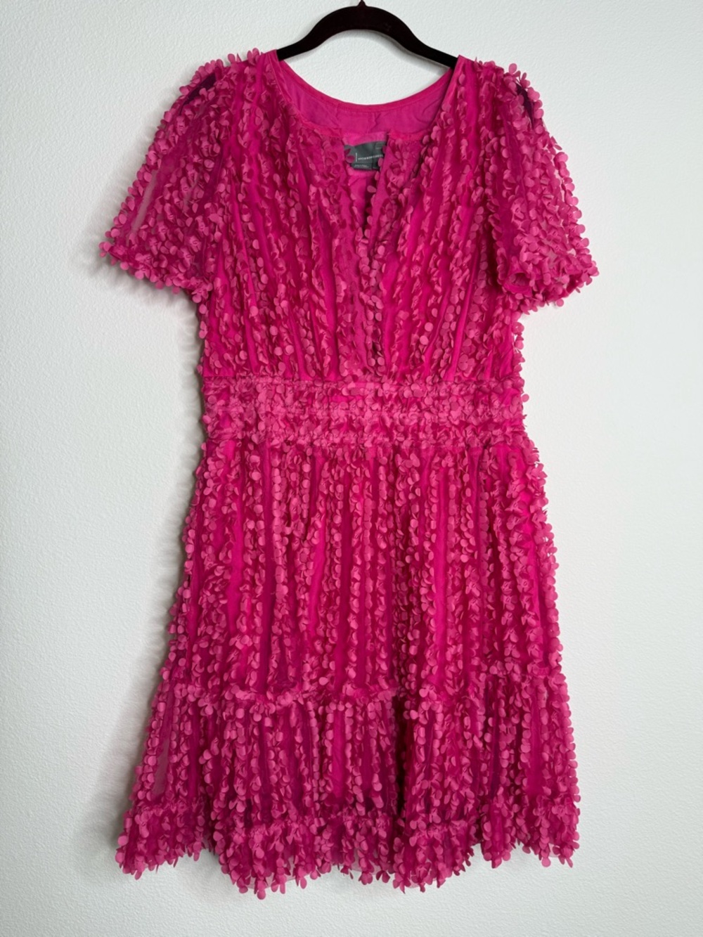 Anthropologie The Somerset Mini Dress: Floral Appliqué Edition Sz Large - Picture 6 of 16